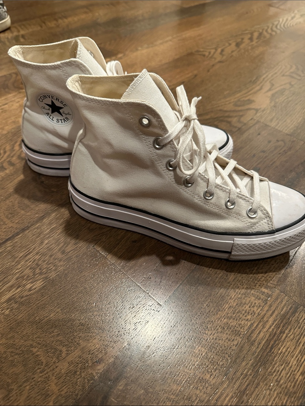 Converse Chuck Taylor All Star High Top Platform Sneakers in White